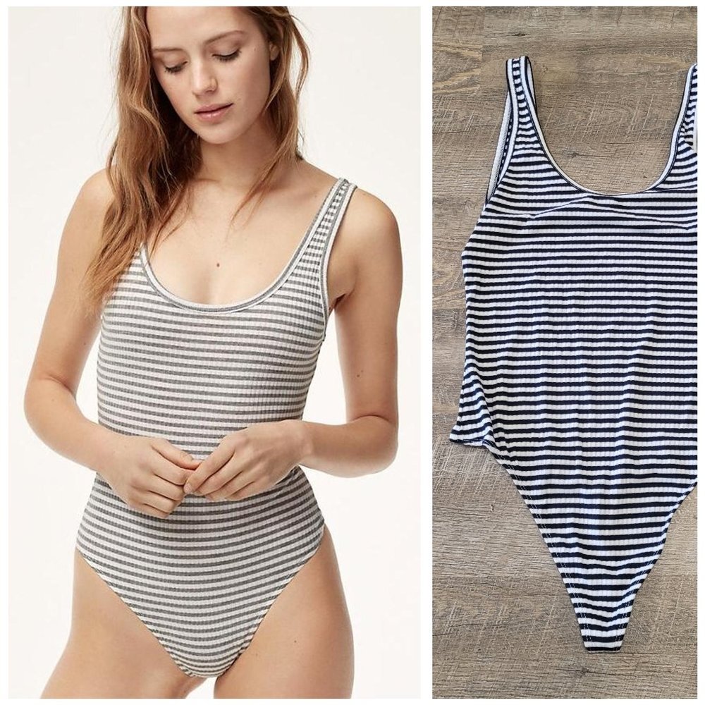 WILFRED FREE | Aritzia Leila Striped Bodysuit | Sz. M